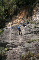 mur escalade et rappel